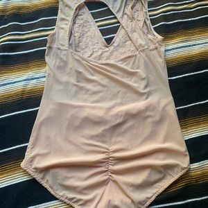 Nude sequin bodysuit